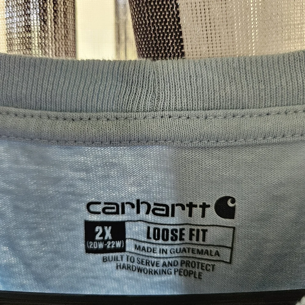 Carhartt, T-shirt, XXL, Blue - Picture 4 of 4